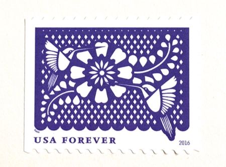 100 Hummingbird Forever Stamps Unused Purple Flower Hummingbirds Postage Stamps for Mailing
